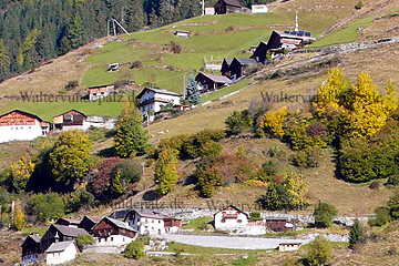 Dorf im Pitztal in Tirol, Österreich