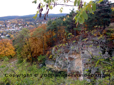 Alter Steinbruch bei Bad Dürkheim, im Pfälzer Wald
