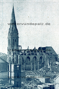 Zerstörte Kirche St. Dreifaltigkeit
